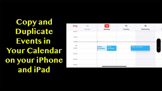 How to Duplicate Events on Your Calendar in Your iPhone and iPad | Gary ...