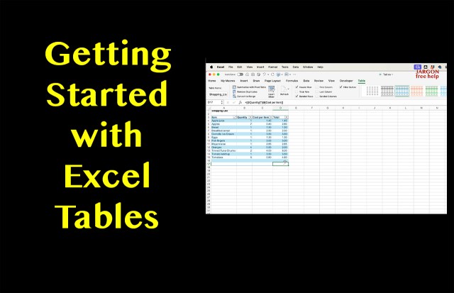 Getting Started with Excel Tables – Effortless Filtering, Sorting and ...